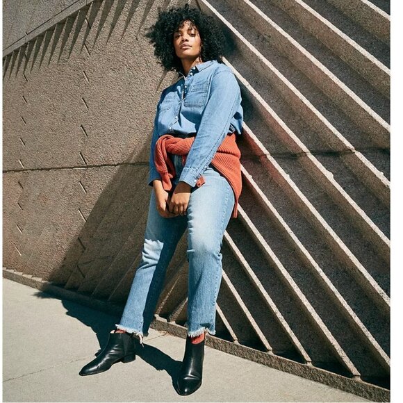 NWT MAdewell The perfect vintage crop jeans in Ainsworth wash size 37P - Picture 1 of 12